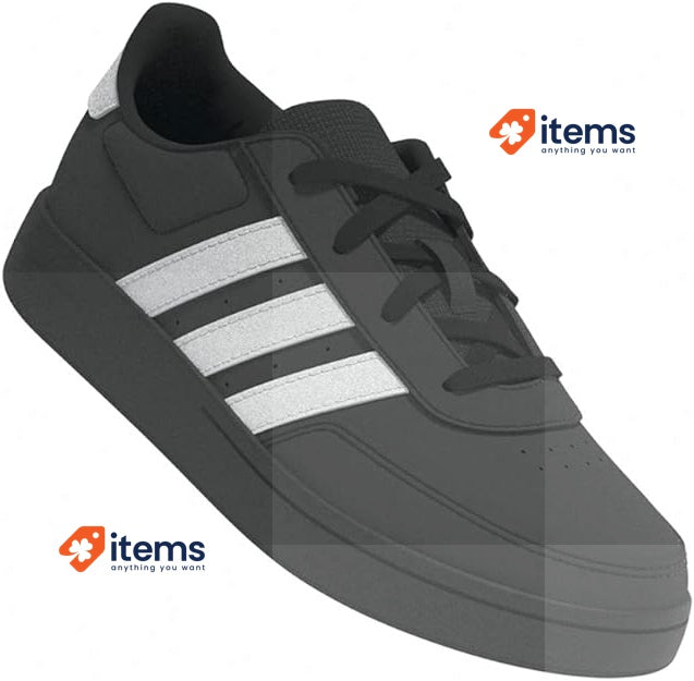 Adidas Unisex Kid's Breaknet 2.0 Court Lace Sneaker Black/White Size UK 5 EU 38
