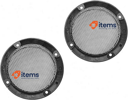 PATIKIL 3" 95mm Speaker Grill Cover Net Circle Guard Protection, Black 2pcs