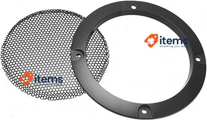 PATIKIL 3" 95mm Speaker Grill Cover Net Circle Guard Protection, Black 2pcs