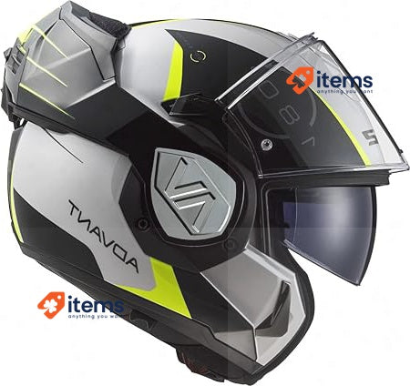 LS2 FF906 ADVANT CODEX WHITE BLACK-06 3XL (M) LS2, LS2, ADVANT Flip-Up Helmet