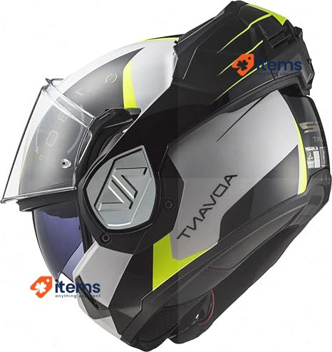 LS2 FF906 ADVANT CODEX WHITE BLACK-06 3XL (M) LS2, LS2, ADVANT Flip-Up Helmet