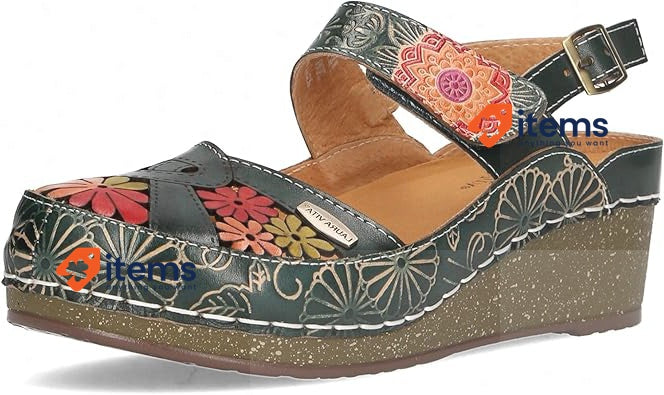 LAURA VITA Facscineo 07 Women s Sandal Blue, Size 9.5 UK (40 EU) Women's 6.5