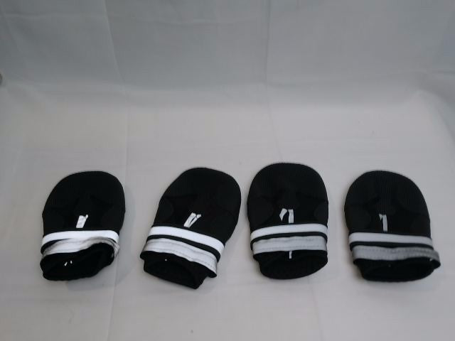 Avvrel Dog Shoes Set of 4 with Adjustable Reflective Straps (XL, Black) Boots