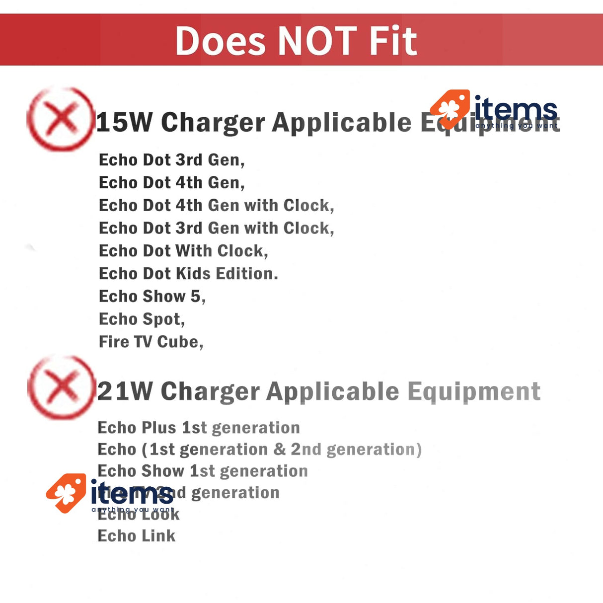 30W Power Cord Charger Replacement Echo 4th 3rd Show 10 2nd 8 Plus
