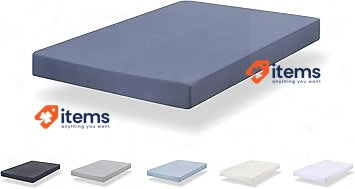 Todocama - Fitted Sheet Made From Extra Soft Brushed Microfibre Light Grey 180
