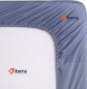 Todocama - Fitted Sheet Made From Extra Soft Brushed Microfibre Light Grey 180