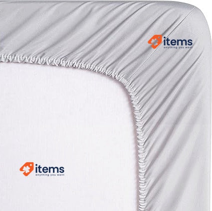 Todocama Extra Soft Brushed Microfibre Fitted Sheet Bed 90 X 190cm Light Grey