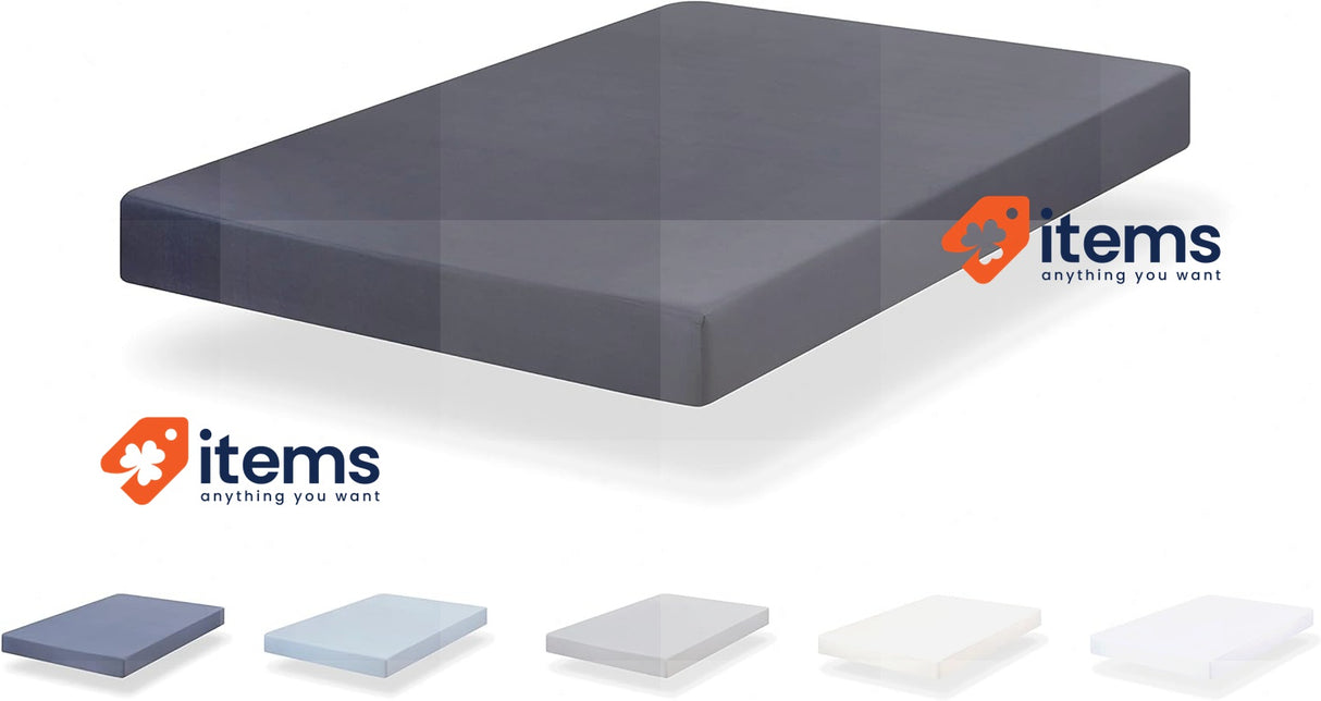 Todocama Fitted Sheet Extra Soft Brushed Microfibre (90 x 190/200 cm Dark Grey)