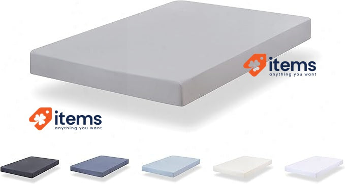 Todocama Fitted Sheet Made From Extra Soft Brushed 80 X 190/200 Cm, Light Grey