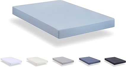 Todocama Extra Soft Brushed Microfiber Fitted Sheet 135 x 190/200 cm Light Blue