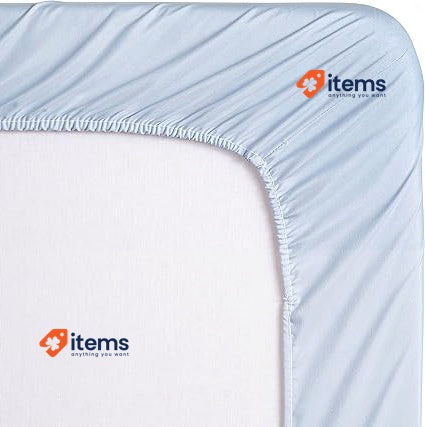 Todocama Extra Soft Brushed Microfiber Fitted Sheet 135×190/200 Cm Light Blue