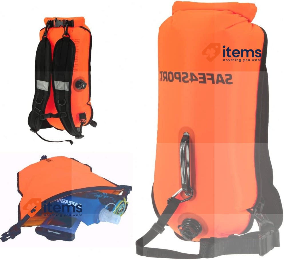 SAFE4SPORT.PL Runswimmer Safety Buoy, Unisex Adults, Orange, XL Swimming
