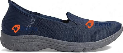 Skechers Women's Reggae Fest 2.0 Guiding Light 35 EU Navy Mesh UK Shoes Slip-On