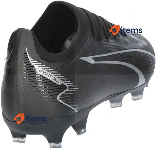 PUMA Unisex ULTRA MATCH FG/AG Soccer Shoe, BLACK - ASPHALT, 8 UK Football