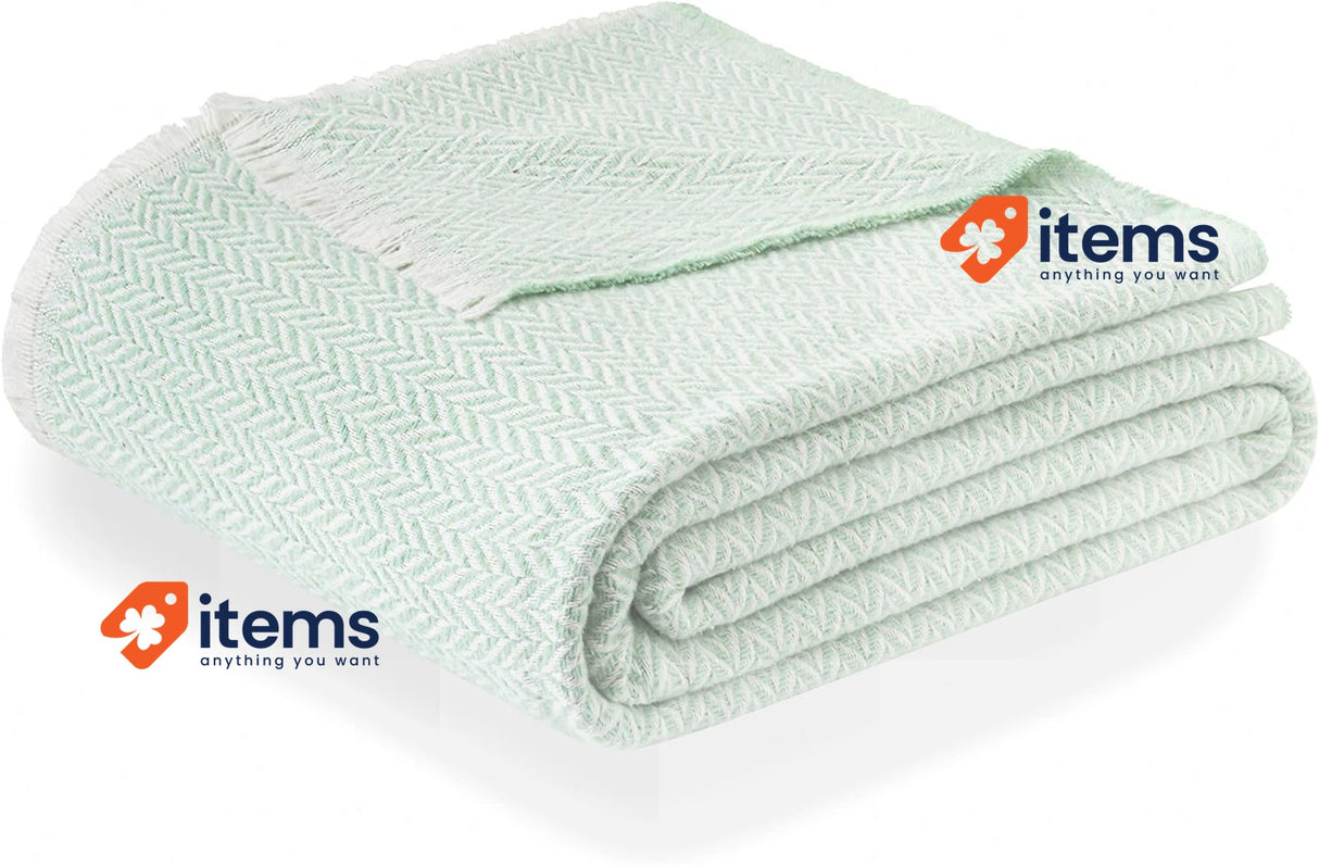 Todocama Extra Soft Cotton Blanket Four Season Multipurpose Sofa Bed 180x240cm