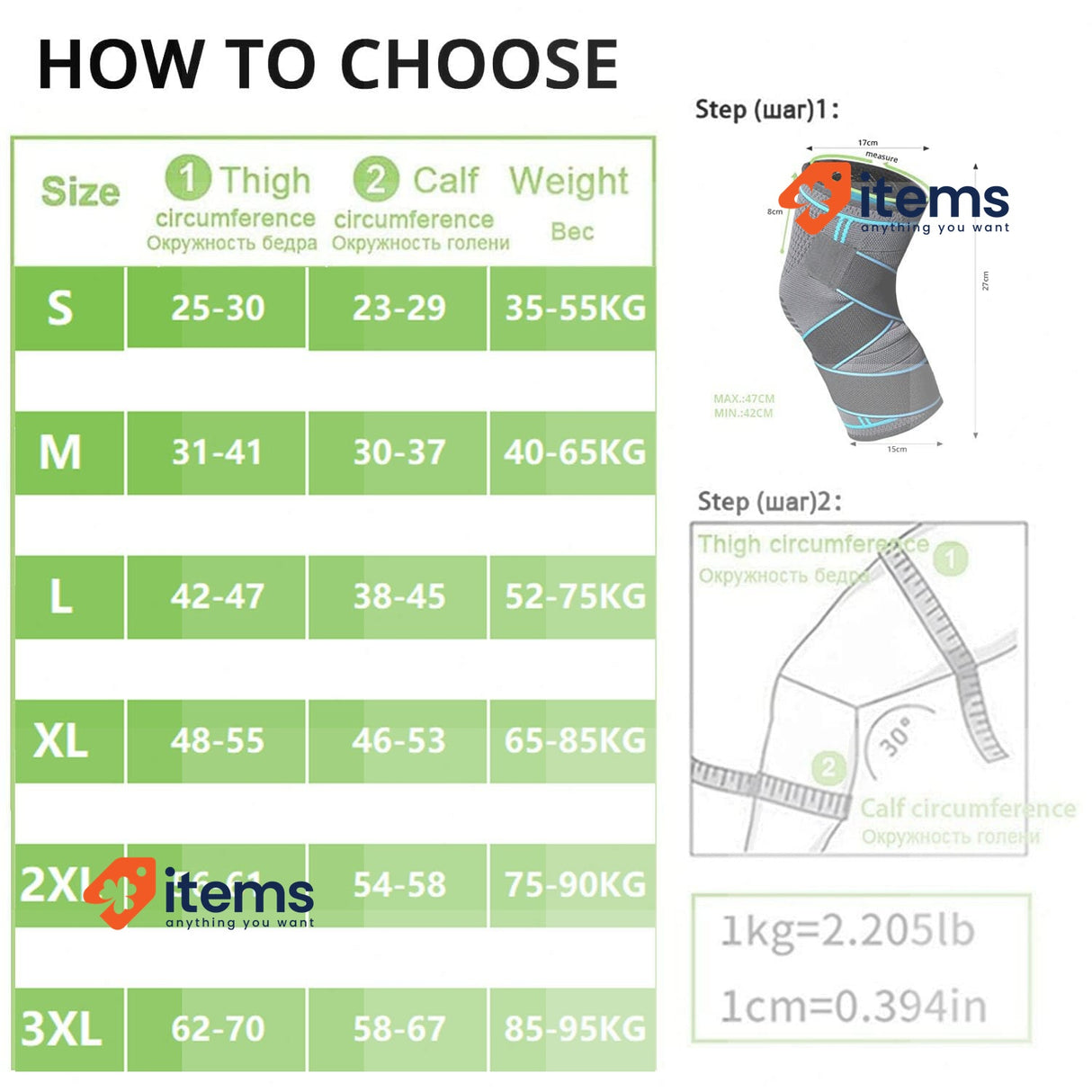 MILAIUN Knee Support For Men/Women 2 Pack, Compression Adjustable Brace Non-Slip