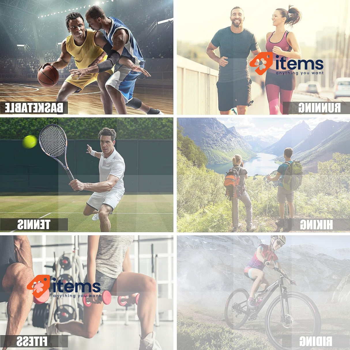 MILAIUN Knee Support for Men/Women 2 pack, Compression Adjustable Knee Brace