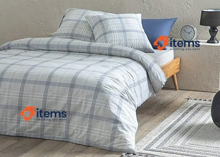 ENGLISH HOME 2-piece bed linen 135 x 200 cm, grey