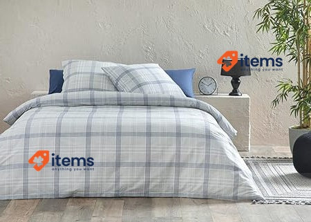 ENGLISH HOME 2-piece bed linen 135 x 200 cm, grey
