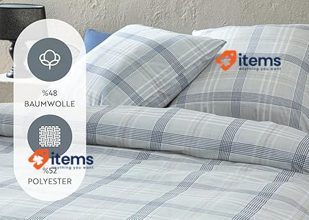 ENGLISH HOME 2-piece bed linen 135 x 200 cm, grey
