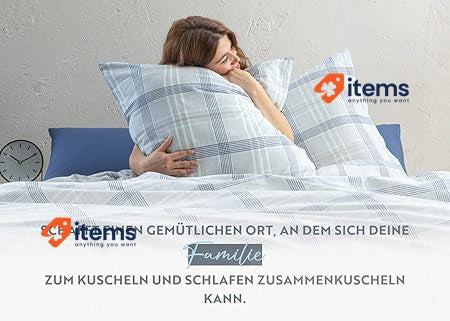 ENGLISH HOME 2-piece bed linen 135 x 200 cm, grey