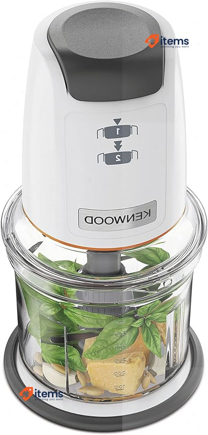 Kenwood EasyChop CHP61.000WH, Four Lame Trial, 0.5L Bowl, Pressure Drive White