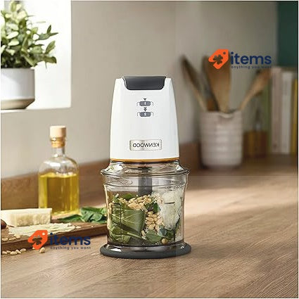 Kenwood EasyChop CHP61.000WH, Four Lame Trial, 0.5L Bowl, Pressure Drive White