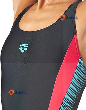 Arena Women's W Threefold V Back One Piece R Swimsuit Black UK Size 34 One-piece