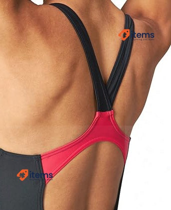 Arena Women's W Threefold V Back One Piece R Swimsuit Black UK Size 34 One-piece