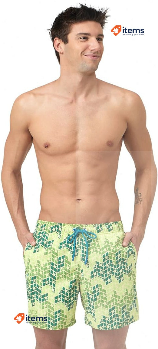 ARENA Men's Beach Boxer Allover Board Shorts Swimwear Swimming Sporting