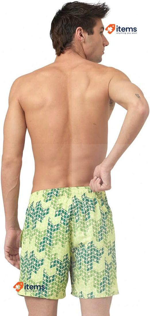 ARENA Men's Beach Boxer Allover Board Shorts Swimwear Swimming Sporting
