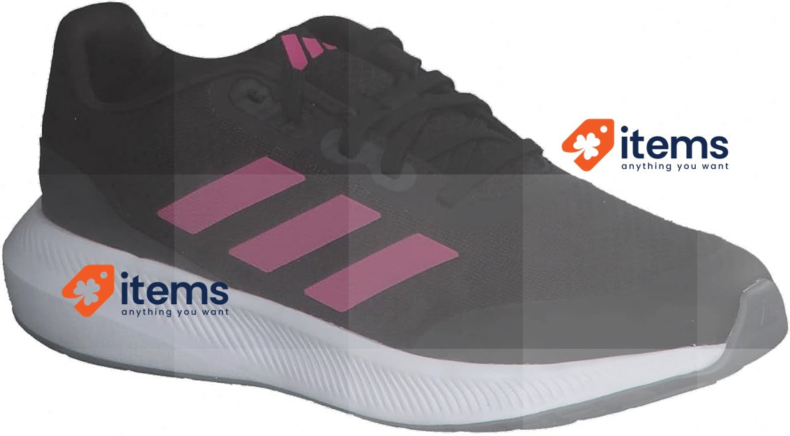 Adidas Unisex Kid's Runfalcon 3 Lace Sneaker Core Black Pulse Magenta Grey Six