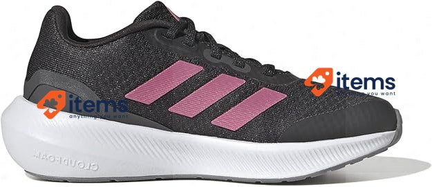 Adidas Unisex Kid's Runfalcon 3 Lace Sneaker Core Black Pulse Magenta Grey Six