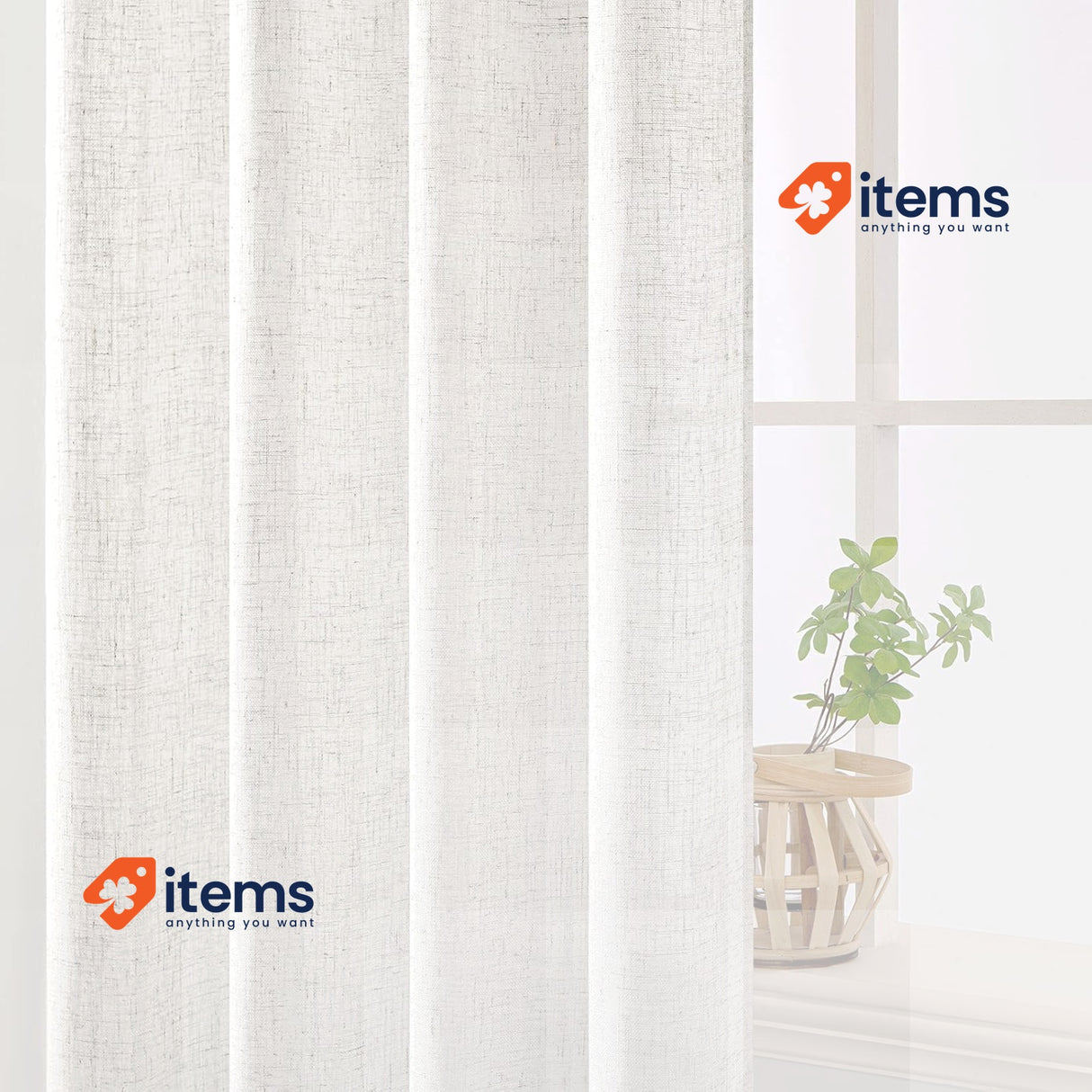 MIULEE White Curtains for Living Room Drapes Window 2 Panels, 55 * 102inch Voile