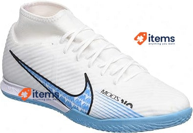 NIKE Men s Zoom Mercurial Superfly Sneaker White Blue Blast, Size 8 UK (42 EU)