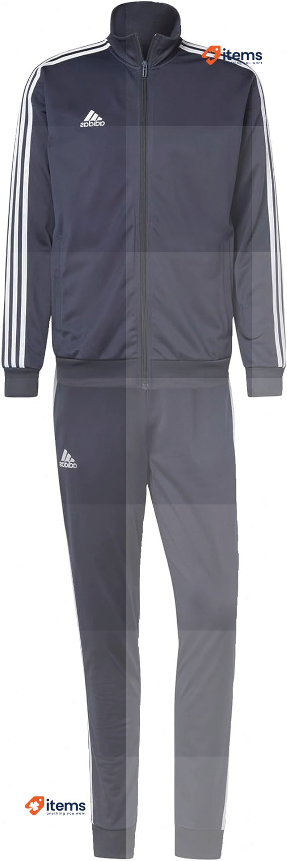 adidas Men s Tracksuit Activewear Legend Ink/White Medium adidas Men's 3 Stripes