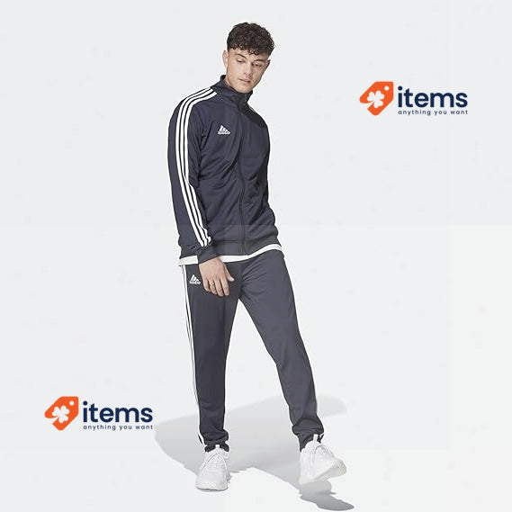 adidas Men s Tracksuit Activewear Legend Ink/White Medium adidas Men's 3 Stripes