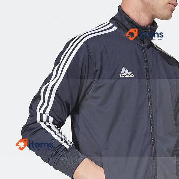 adidas Men s Tracksuit Activewear Legend Ink/White Medium adidas Men's 3 Stripes