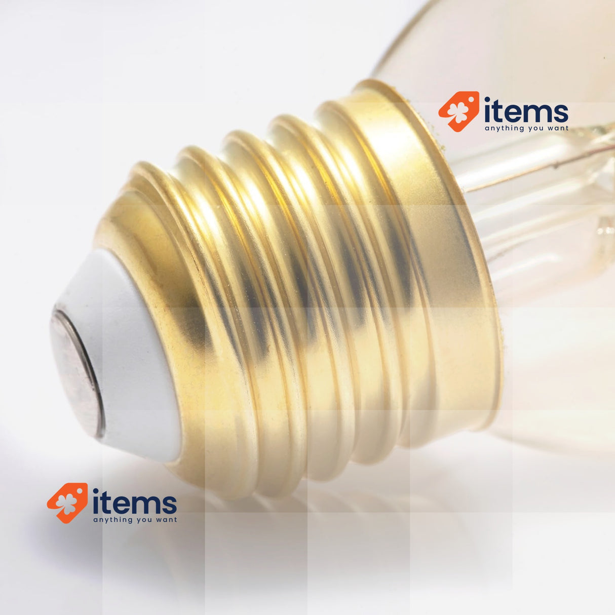 Amazon Basics E27 Vintage LED Bulb, Antique Style Retro Amber Glass, Pack of 2