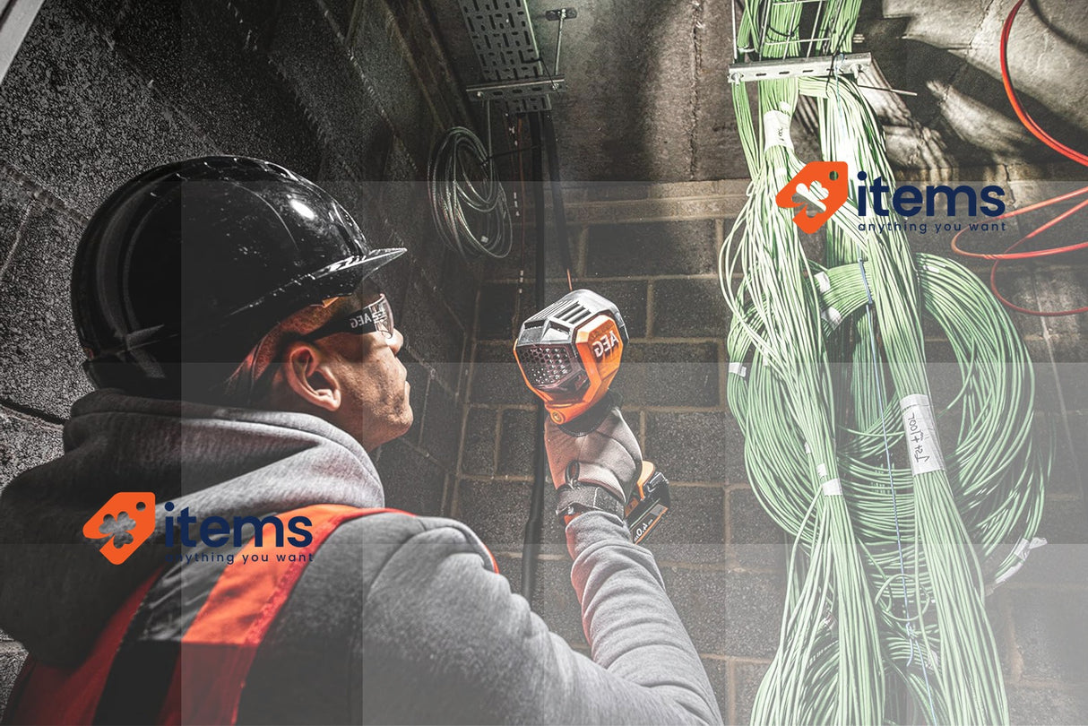 AEG - 18V Torch lamp, 3000 Lumens (without Batt, or charger) BTL18C2-0, Orange