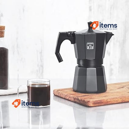 Cecotec Cumbia Mokclassic 300 Black Italian Coffee Maker, 150 ml, 3 Cups