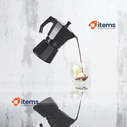 Cecotec Cumbia Mokclassic 300 Black Italian Coffee Maker, 150 ml, 3 Cups