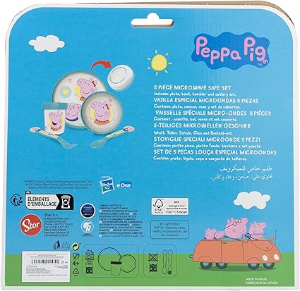 Stor Peppa Pig 5pcs Bicolor Premium Kids