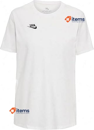 NIKE Women's W NSW Tee Club T - Shirt White UK 8 EU 36 Black White/Black T-Shirt