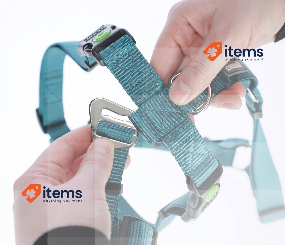 KERBL PET Miami Anti-panic harness (64-100 cm), Blue Restless And Anxious Dogs
