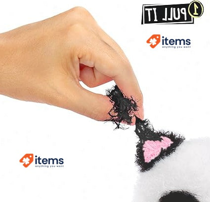Panda Small Collectible Feature Plush - Surprise Reveal Unboxing with Huggable