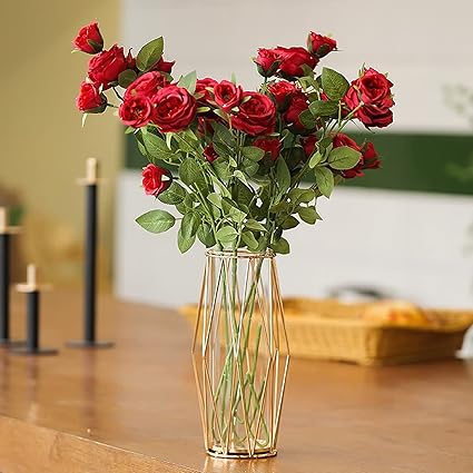 AOKITO Gold Vases Decoration for Pampas Grass Gold