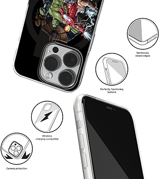 ERT GROUP Mobile Phone case for Apple iPhone 14 PRO Marvel Pattern Avengers