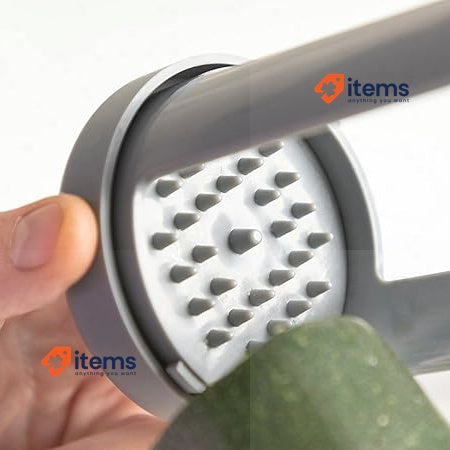 Innovagoods Vigizer Spiral Vegetable Cutter And Grater, AS Grey Green Orange