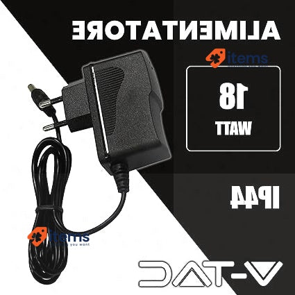 V - TAC Corriente 12V 18W 1.5A Power Supply For Cameras, LED Spins Black 12
